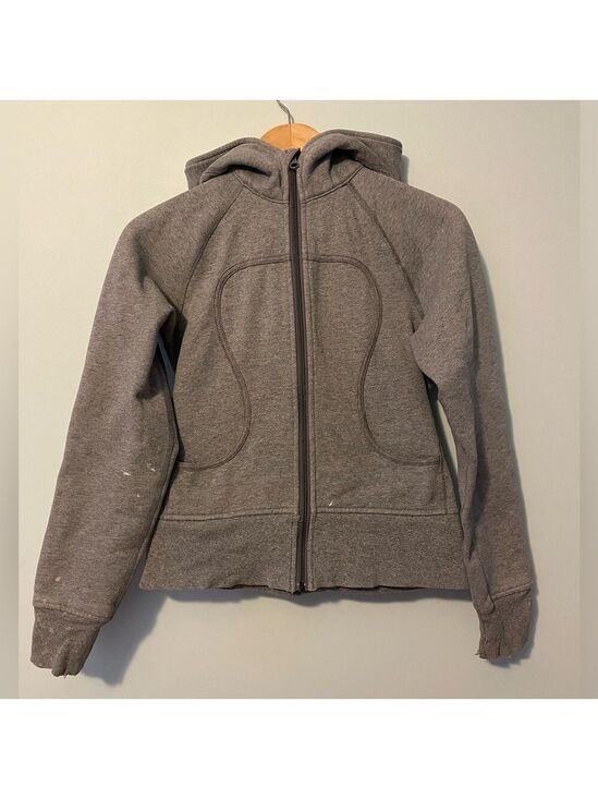 lululemon athletica Sweaters - Lululemon Grey Scuba Zip Up Hoodie